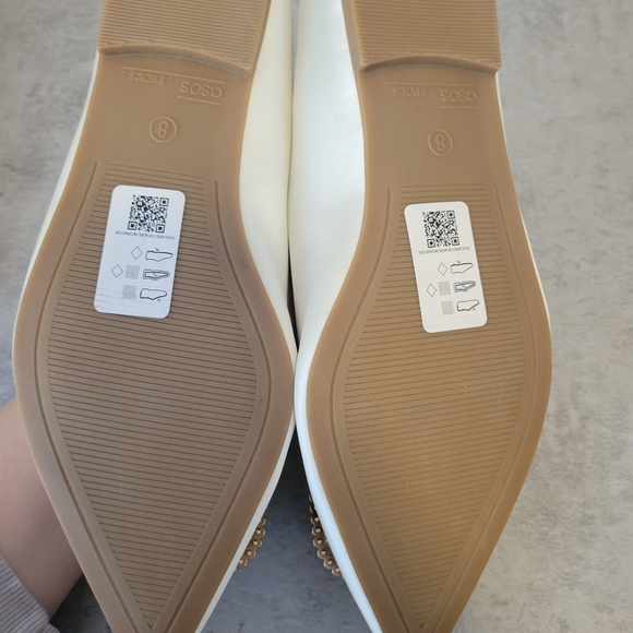 Bridal size 10  ASOS DESIGN Wide Fit Laura embellished ballet flats - Picture 5 of 6